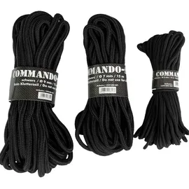 Mil-Tec Commando-Seil 15m schwarz Ø 5 mm