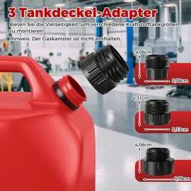 veftbltrem COSTWAY Kraftstoff Umfüllpumpe mit Auto-Stopp-Sensor, elektrische Kraftstoffpumpe 3,2 GPM 3 Größen Adaptern & Schlauch, für Diesel, Öl, Benzin