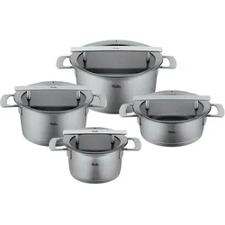 FISSLER Phi Collection Topfset 4-teilig mit Glasdeckeln
