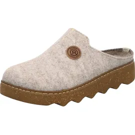 ROHDE Damen Hausschuh Pantoffel Filz zarte Farbe bequem Foggia-D 6120, Größe:37 EU, Farbe:Beige - 37