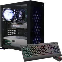 GAMEMAX Gaming-PC "Onyx II 7433", schwarz, Microsoft Windows 11 Home (64 Bit), 32 GB RAM 1000 GB SSD, Computer, Windows 11, DDR5 RAM