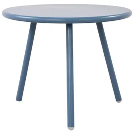 deluke Couchtisch CAKOT Kunststoff Blau 50x50x40cm Sofatisch Rund Beistelltisch Wohnzimmertisch Klein