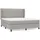 vidaXL Boxspringbett mit Matratze Hellgrau 160x200 cm Stoff1398342