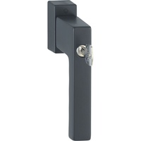 Hoppe Fenstergriff TOULON Sperrzylinder Secustik, VK 7 x 32 - 42 mm, schwarz