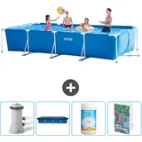 Rechteckiger Frame Pool - 450x220x84 Cm - 5-teilig  Scb116