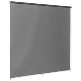 Ventanara® Außenrollo Screen Rollo Senkrechtmarkise Balkonrollo Sichtschutz Rollo Beschattung 240 x 230 cm Anthrazit