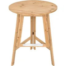 Tectake Stehtisch rund 0 x 0 cm Braun