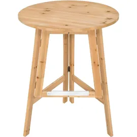 Tectake Stehtisch rund 0 x 0 cm Braun