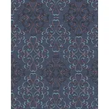 EDEM Barock Tapete 0,53 m x 10 m 5,33 m2 Blau/Türkis/Lila 85037BR32