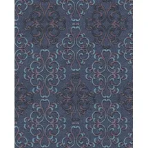 EDEM Barock Tapete 0,53 m x 10 m 5,33 m2 Blau/Türkis/Lila 85037BR32