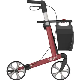 Rehasense Server L Komfort Rollator weinrot