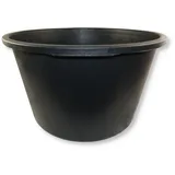 DEWEPRO Baueimer Mörtelkübel Mörteleimer Baueimer für Garten und Baustelle 65 Liter schwarz