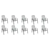 MFG Snail / MEC-STOR Stapelsessel 67 x 59 x 98 cm grau 10 St.