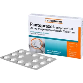 Ratiopharm Pantoprazol-ratiopharm SK 20 mg  14 St.