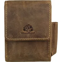 GREENBURRY Vintage Zigarettenetui Leder 7,5 cm braun