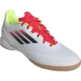 Adidas Herren Fussball-Hallenschuhe F50 League In, Fußballschuh WEISS|SCHWARZ|GELB 43 1/3