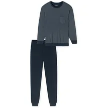SCHIESSER Schlafanzug Comfort Essentials Nachtblau 58