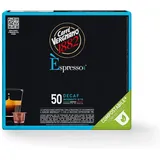 Caffè Vergnano 1882 Èspresso Nespresso kompatible kompostierbare Kaffeekapseln, Decaffeinato (Entkoffeiniert) - Packung enthält 50 Kapseln