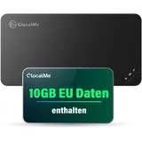 GlocalMe U3 4G Mobiler WLAN Router, Keine SIM-Karte nötig, MiFi Hotspot mit 10GB Europa Daten, Verfügbar in über 200 Ländern, tragbares WLAN für unterwegs ohne vertrag