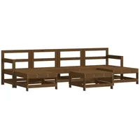 vidaXL 7-tlg Garten-Lounge-Set Honigbraun Massivholz Kiefer Modell 40