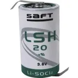 SAFT LSH 20 HBG Spezial-Batterie Mono (D) Z-Lötfahne Lithium 3.6 V 13000 mAh 1 St.