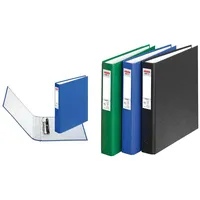 Herlitz Ringbücher/DIN A5 Ringbuch mit 2-Ringe/je 1x blau schwarz