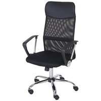 MCW Schreibtischstuhl Malm?, Atmungsaktive Rückenlehne und Sitzfläche, Ergonomiebetonte Materialbeschaffenheit schwarz