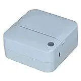 ASHATA Tragbarer Kabelloser -Thermodrucker,Thermo- und Tintendruck,200DPI-Thermopapier Ergonomisches Design Wiederaufladbarer -Taschendrucker,für Home-Office-Geschenke (Blau)