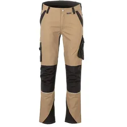 Stretch-Bundhose "NORIT" - 106 - sand/schwarz