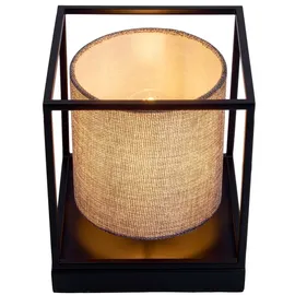 NÄVE Tischlampe Grau Schwarz