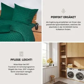 SCHIESSER Drops aus weichem Baumwollflanell in Ton-in-Ton Optik« 2 Stk., tlg. Made in Green