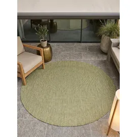 KADIMA DESIGN Balkonteppich Einfarbig 200 x 200 cm Grün