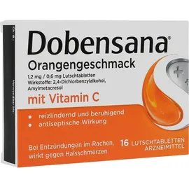 RECKITT Dobensana Orangengeschmack 1,2mg/0,6mg Lutschtabl. 16 St