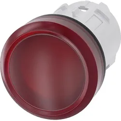 Siemens Leuchtmelder 22mm, rund, rot, Linse, glatt 3SU1001-6AA20-0AA0
