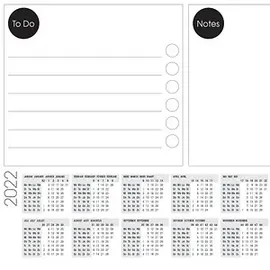 Sigel HO506 Schreibunterlage WOCHENPLANER schwarz/weiß 30 Blatt