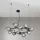 LUCE ambiente Design Honey 16-flg. G9 Ø 82 cm Schwarz/Rauchglas