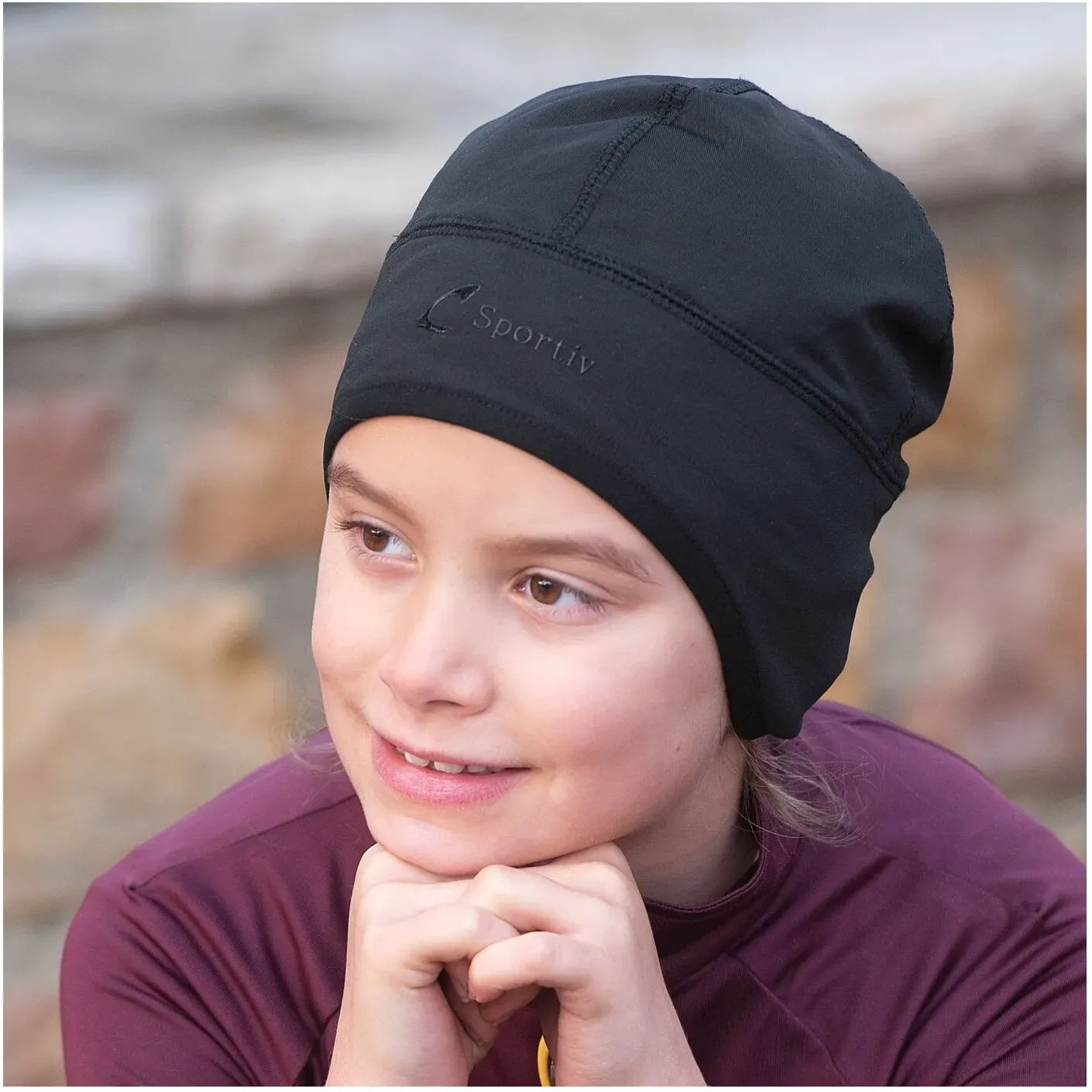 black forest Fleecemütze schwarz L-XXL