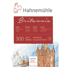 Hahnemühle Britannia Aquarellblock 12 Blatt 300 g/m2 weiß
