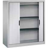 Californian Products CP Omnispace Rollladenschrank silber 3 Fachböden 120,0 x 42,0 x 134,5 cm