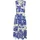 VIVANCE Maxikleid Blau/Creme Bedruckt 46