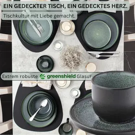 sänger Espressotassen Grün, Stein, 12-teilig, Rund, kratzfest, Kaffee - Tee, Tassen, Espressotassen