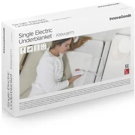 InnovaGoods Elektrisches Wärmeunterbett 80 x 150 cm Weiß