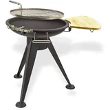 Rundgrill Nevada 55 Cm Holzkohlegrill, Stahlkorpus Beschichtet, Edelstahl Drehro