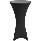 Beautissu Stehtischhusse Schwarz,