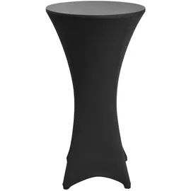 Beautissu Stehtischhusse Schwarz,
