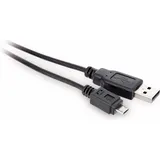 S/CONN maximum connectivity USB-A auf Micro USB 5 m Schwarz