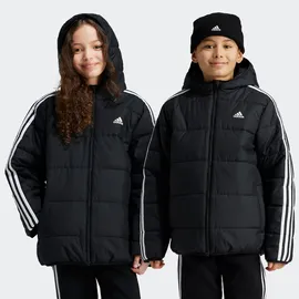 Adidas Kinder Jacke Essentials 3-Streifen Padded Black/White 128