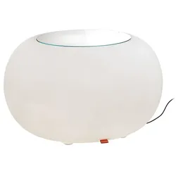 Moree Bubble Outdoor Beistelltisch / Hocker Glasplatte