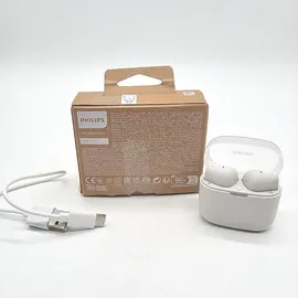 Philips TAT2139WT/00 True Wireless In Ear Bluetooth Headphones - Small Buds. Great Value Natural Sound. Dynamic bass, Pocket-Sized Charging case, Clear Calls - White