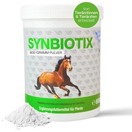 NutriLabs Synbiotix Pulver für Pferde Darm & Verdauung 800g - Gesundheit Pferd - Pferde Darmflorapulver mit Hefe, Alant usw. - Pferde Darm Pulver Nahrungsergänzung - Verdauungspulver Pferde